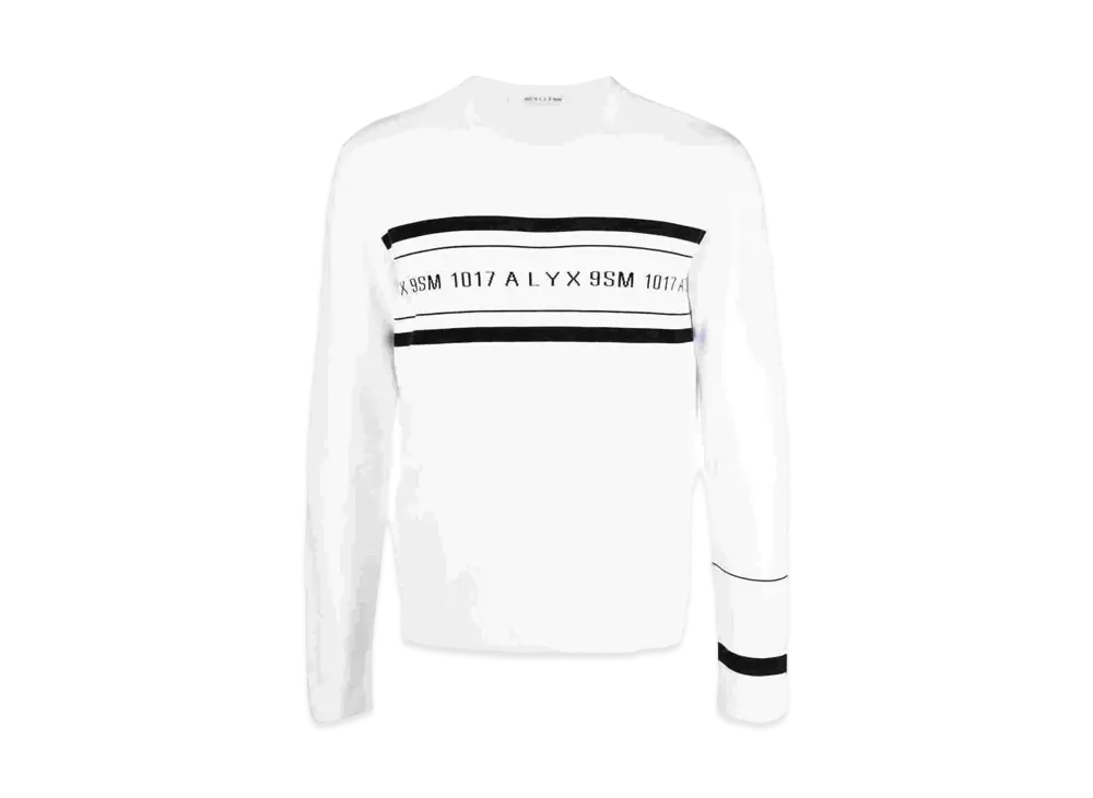 1017 ALYX 9SM Logo Crew Neck Jumper "White"