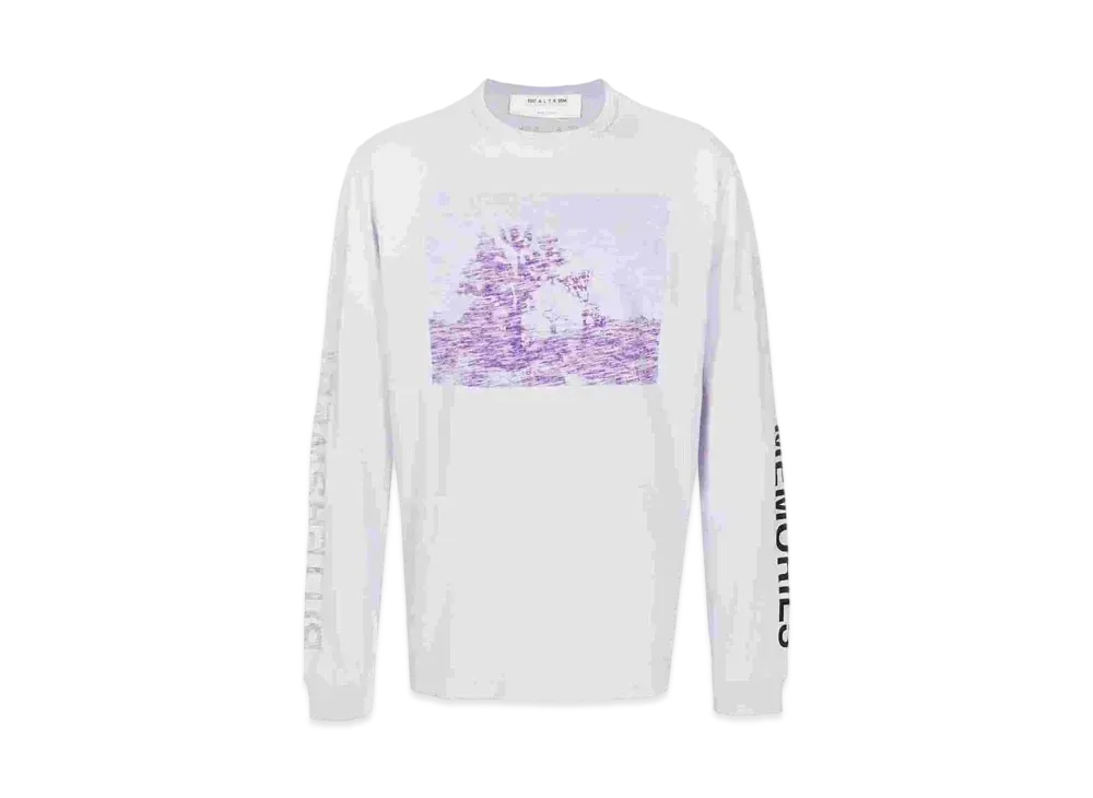1017 ALYX 9SM Graphic-Print Long-Sleeved T-Shirt "Purple"