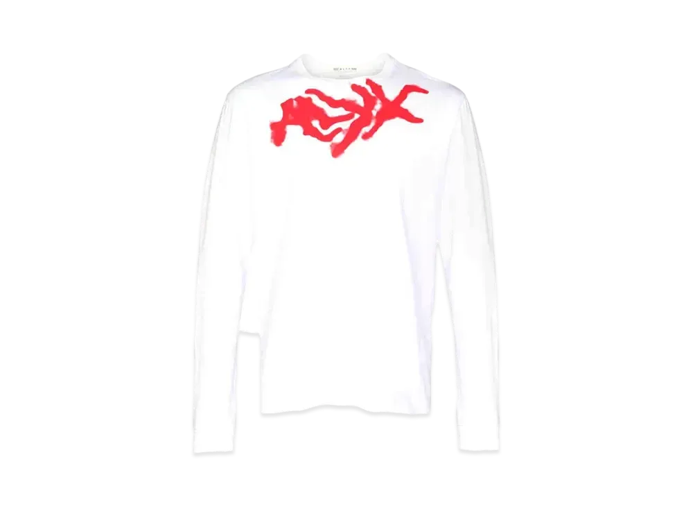 1017 ALYX 9SM Spray-Logo Long-Sleeve T-Shirt "White"