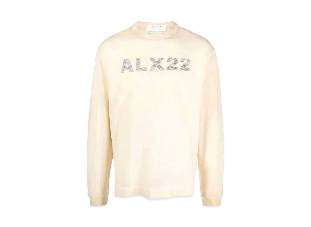 1017 ALYX 9SM Logo-Print Long-Sleeve T-Shirt "Beige"