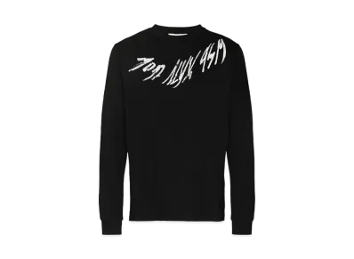 1017 ALYX 9SM Script Print Long-Sleeve T-Shirt "Black"