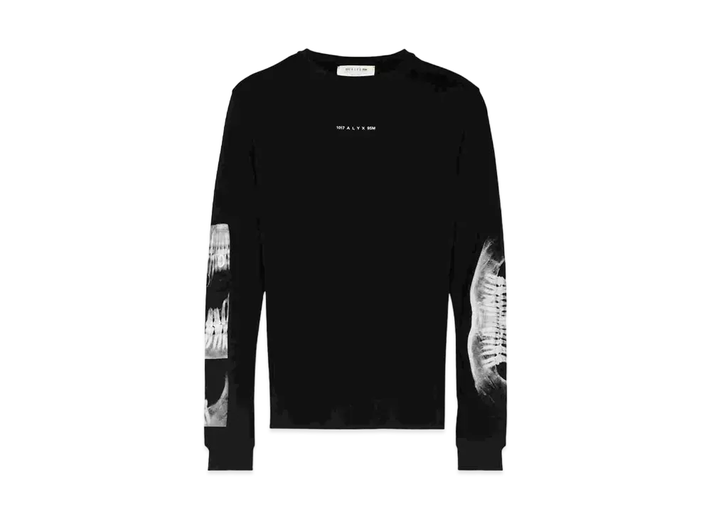 1017 ALYX 9SM Triple-Print Long-Sleeve T-Shirt "Black"