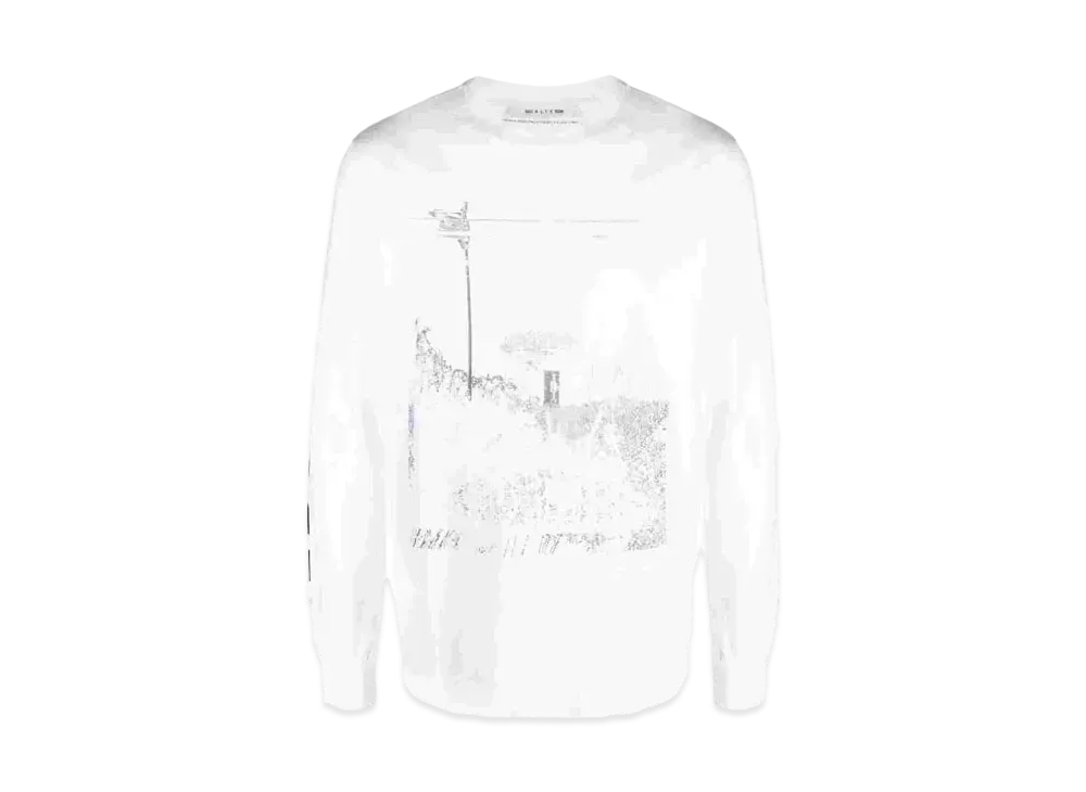 1017 ALYX 9SM Graphic-Print Long-Sleeved T-Shirt "White"