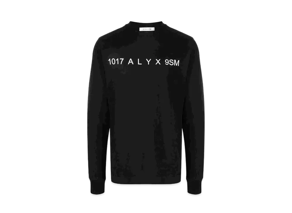 1017 ALYX 9SM Logo-Print Cotton T-Shirt "Black"