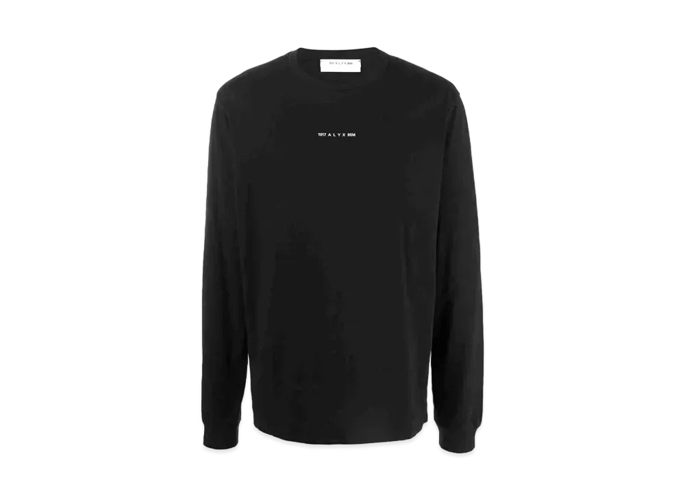 1017 ALYX 9SM Logo-Print Long-Sleeved T-Shirt "Black"