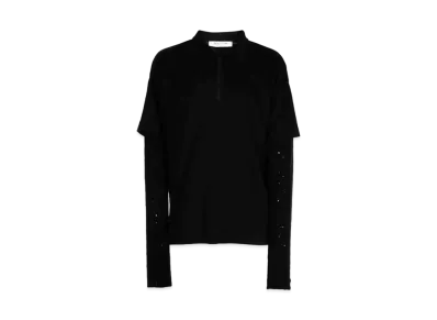 1017 ALYX 9SM Double Sleeve Zip Top "Black"