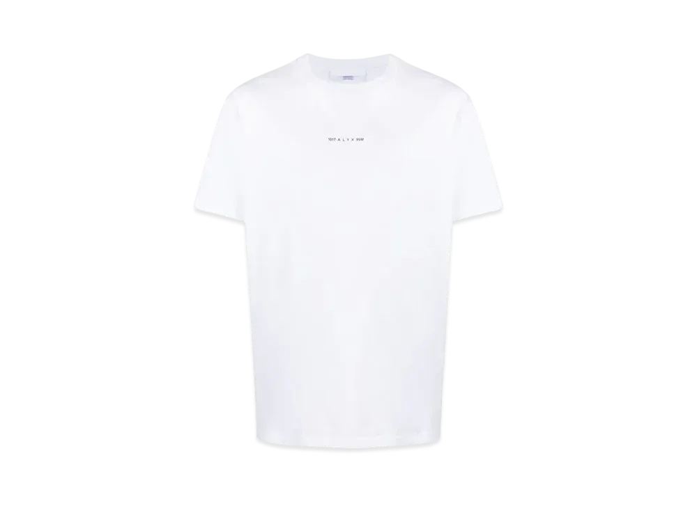 1017 ALYX 9SM Logo-Print Cotton T-Shirt "White"