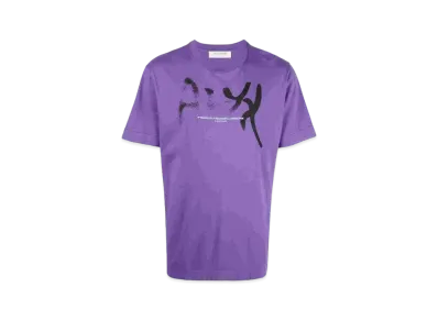 1017 ALYX 9SM Meaningful Connection Spray Logo-Print T-Shirt "Purple"