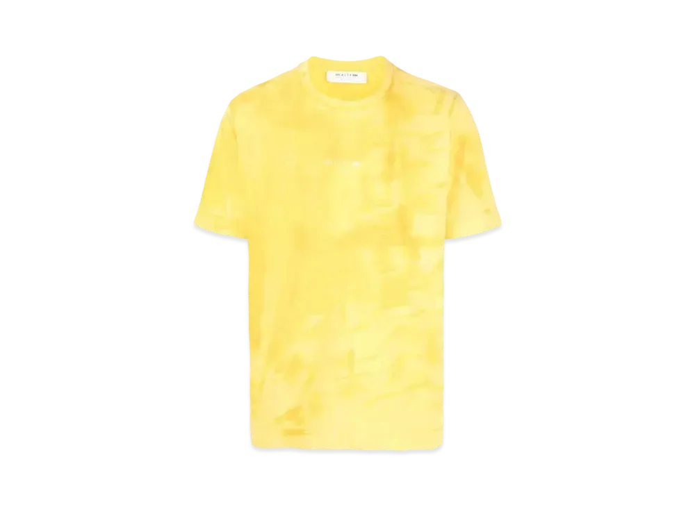 1017 ALYX 9SM Faded-Effect Logo-Print T-Shirt "Yellow"
