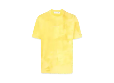 1017 ALYX 9SM Faded-Effect Logo-Print T-Shirt "Yellow"