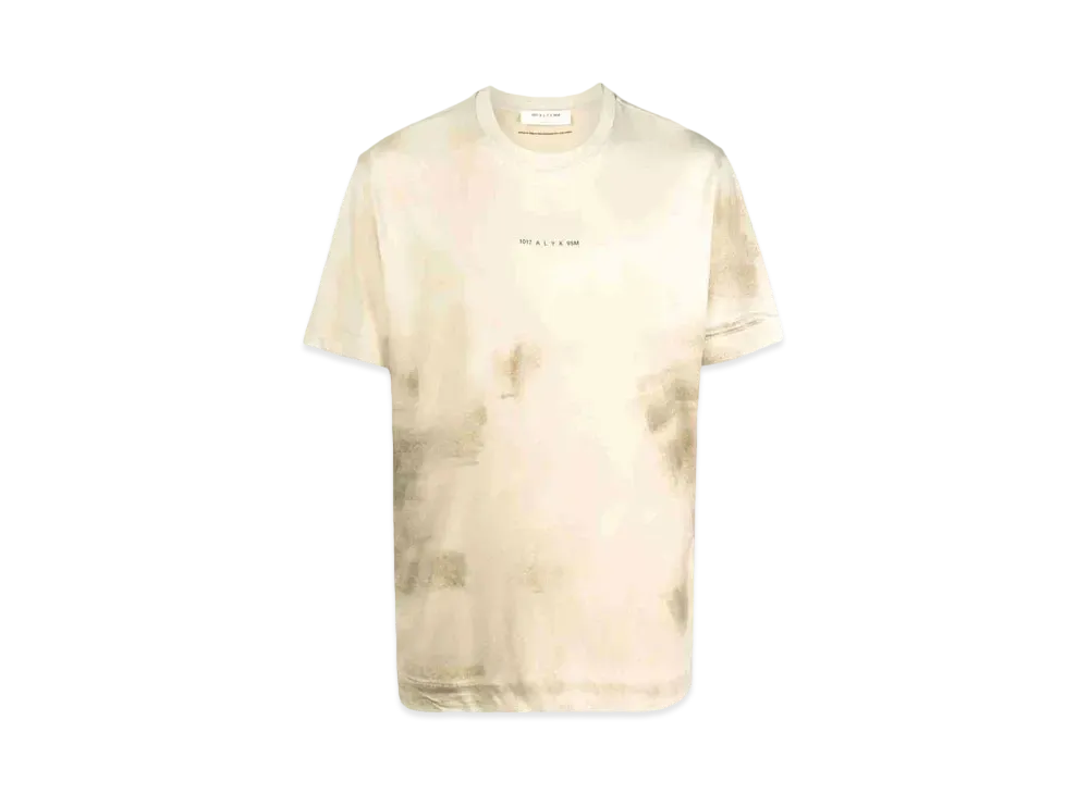 1017 ALYX 9SM Logo-Print Tie-Dye T-Shirt "Beige"