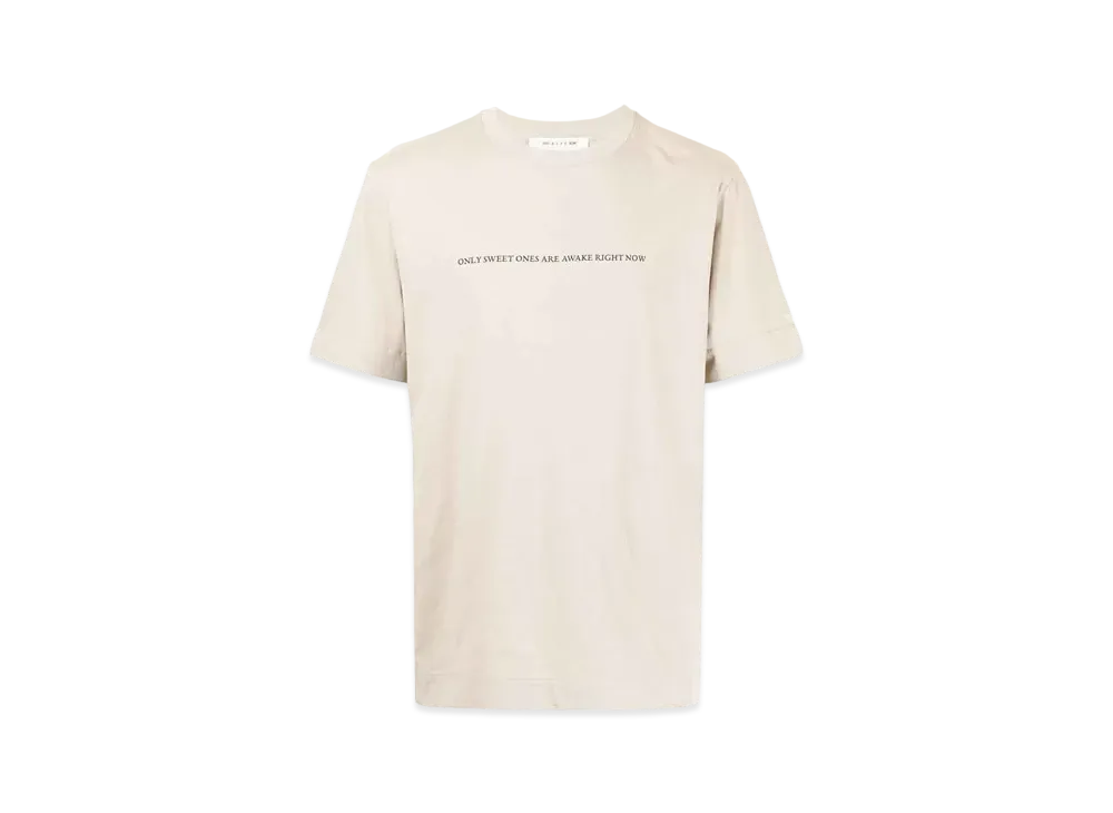 1017 ALYX 9SM Slogan-Print T-Shirt "Beige"