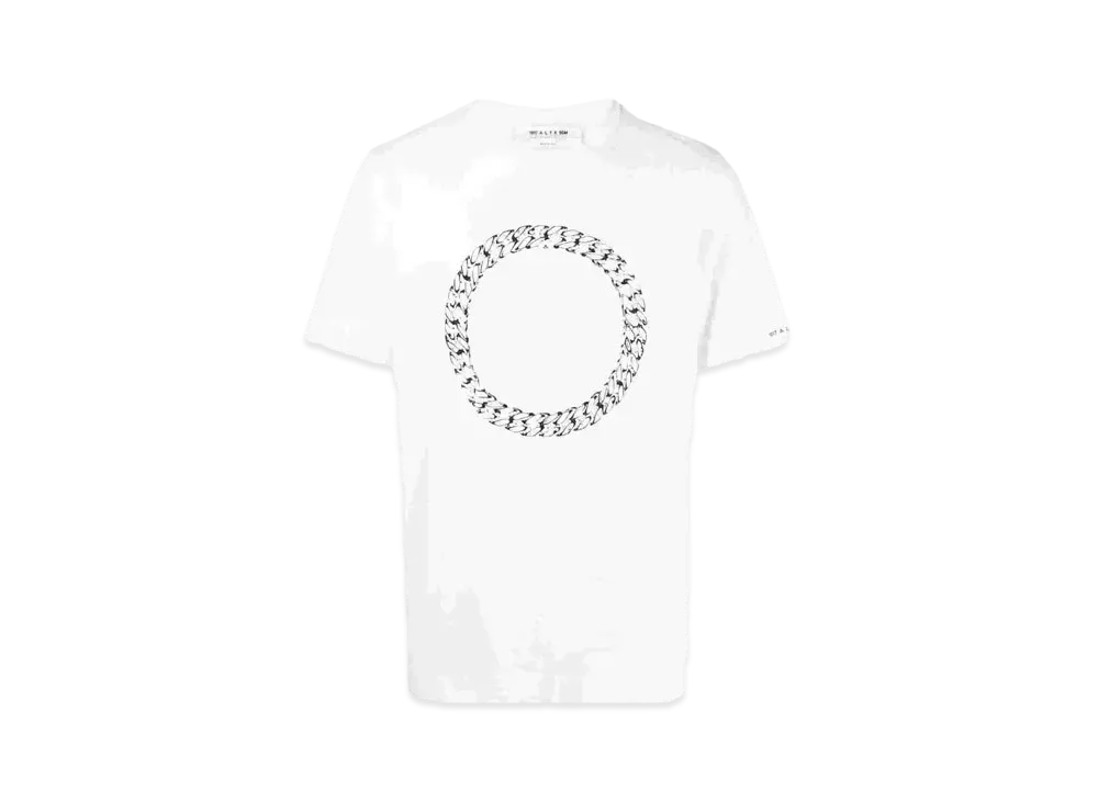 1017 ALYX 9SM Faceted-Chain Print T-Shirt "White"