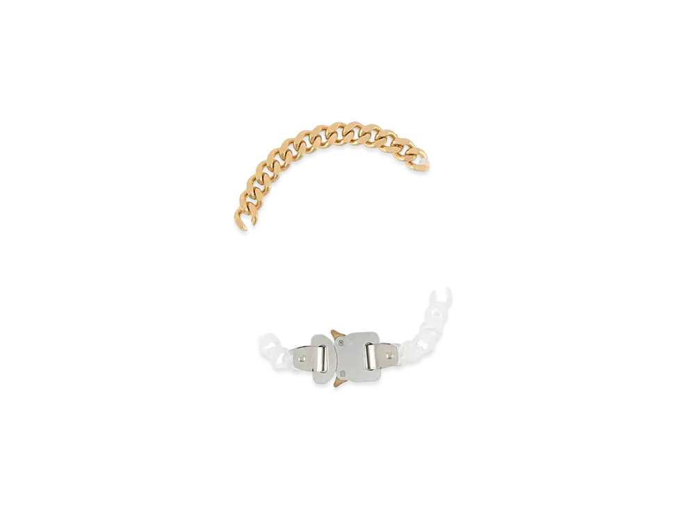 1017 ALYX 9SM Contrast Chain Necklace "White/Gold"