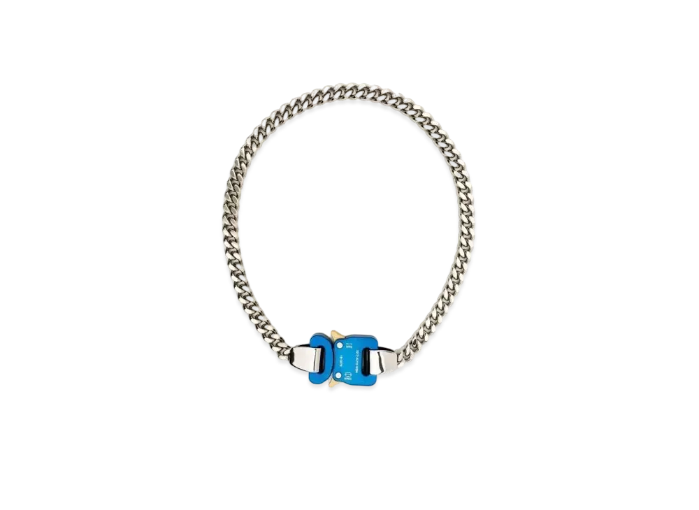 1017 ALYX 9SM Two-Tone Chain Necklace "Blue/Silver "