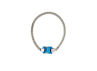 1017 ALYX 9SM Two-Tone Chain Necklace "Blue/Silver "