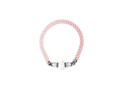 1017 ALYX 9SM Rollercoaster Buckle Necklace "Pink Clear"