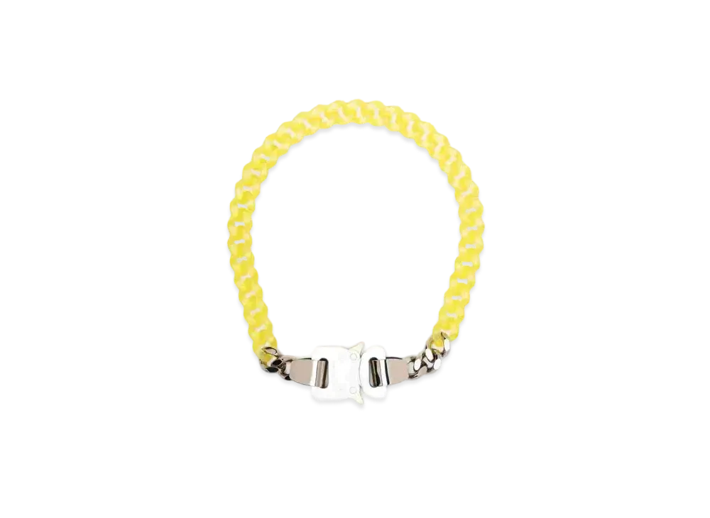 1017 ALYX 9SM Buckle-Fastening Chain-Link Choker "Yellow"