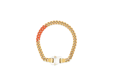 1017 ALYX 9SM Curb Chain Buckle Necklace "Gold/Orange"