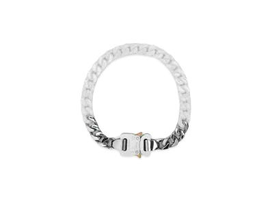 1017 ALYX 9SM Curb-Chain Choker Necklace "White"