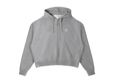1017 ALYX 9SM Boxy Zip-Up Hoodie "Light Grey"