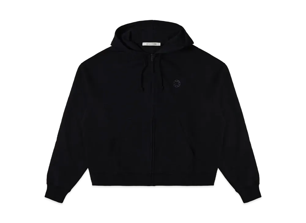 1017 ALYX 9SM Boxy Zip-Up Hoodie "Black"