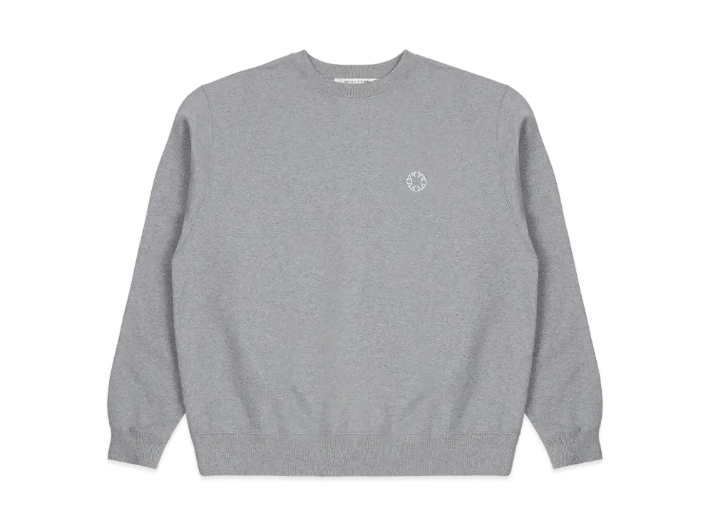 1017 ALYX 9SM Boxy Crewneck Sweatshirt "Light Heather Grey"