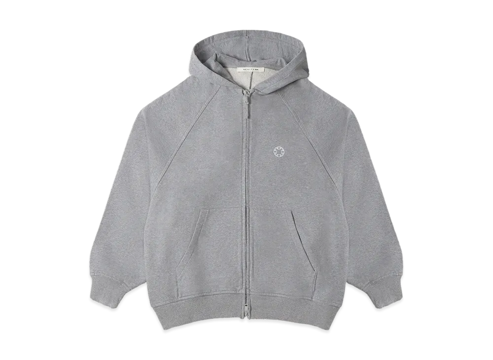 1017 ALYX 9SM Oversized Zip-Up Hoodie "LightHeatherGrey"