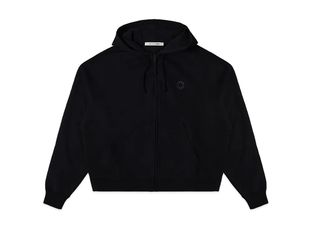 1017 ALYX 9SM Boxy Zip-Up Hoodie "Black"