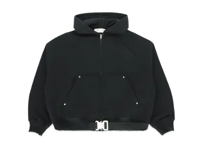 1017 ALYX 9SM Belted Buckle Zip Hoodie "Black"