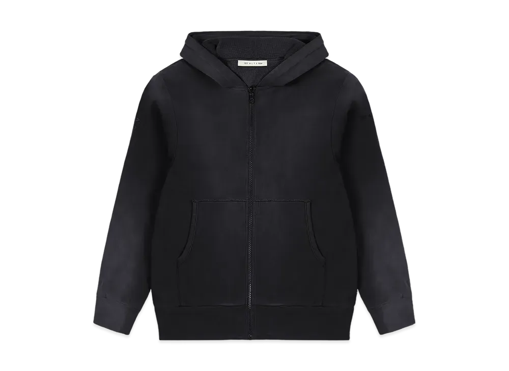 1017 ALYX 9SM Garment Dye Reversible Zip-Up Hoodie "Black"