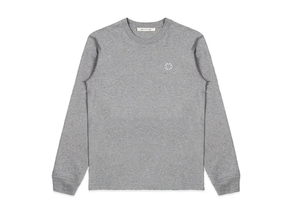 1017 ALYX 9SM Embroidered Logo Long Sleeve T-Shirt "Grey"