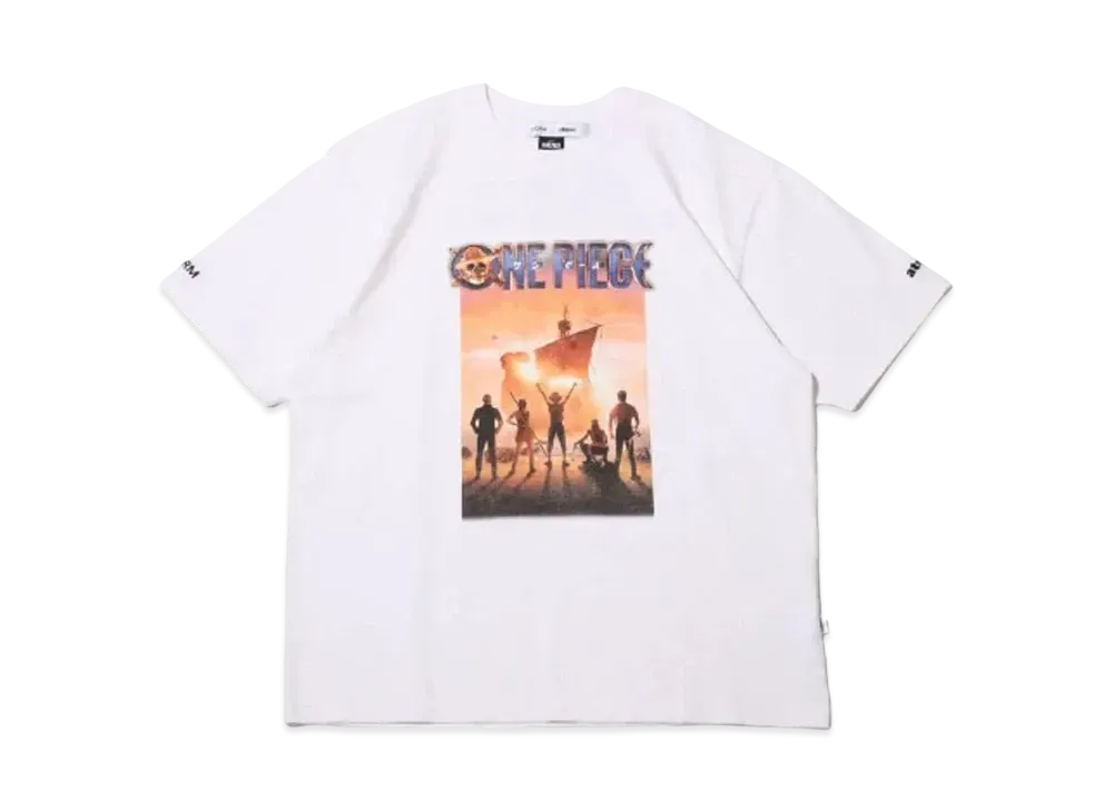 atmos x ONE PIECE x INCRM T-shirts "White"