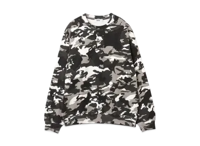 atmos Embroidery Classic Logo Crew Neck Sweatshirt "Blackcamo"