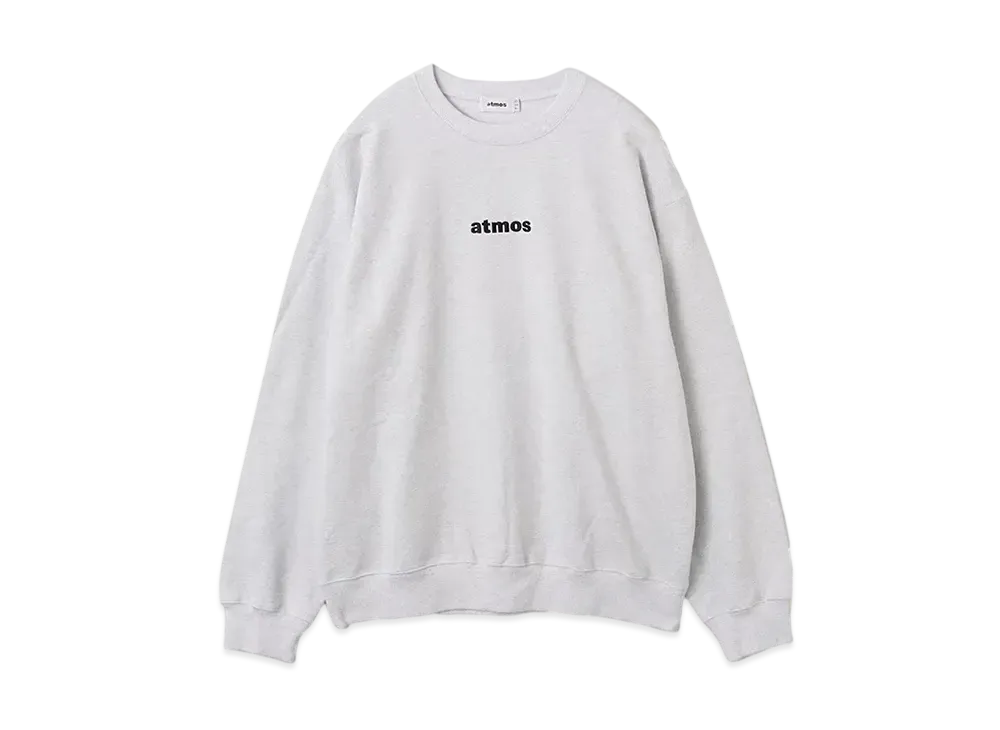 atmos Embroidery Classic Logo Crew Neck Sweatshirt "Grey"