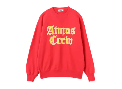 atmos Flocky Print Sweatshirt "Red"