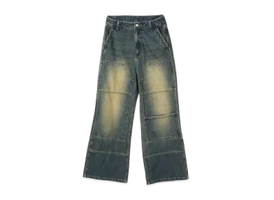 atmos pink Double Knee Denim "Black"