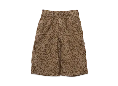 atmos pink Painter Half Pants "Leopard"