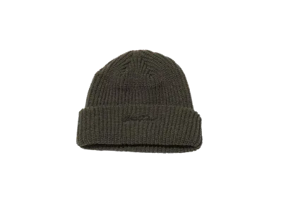 atmos pink Logo Embroidery Beanie "Khaki"