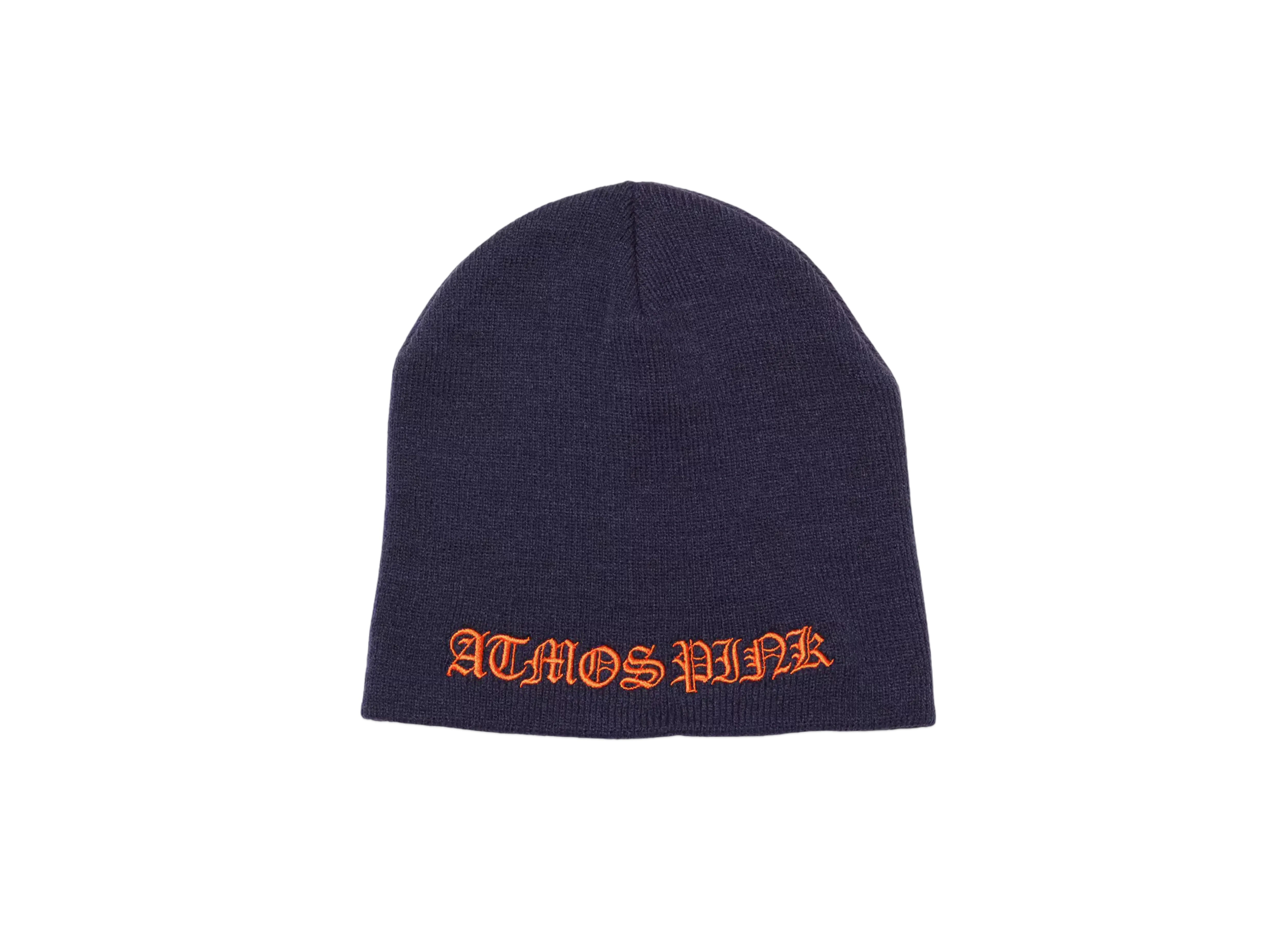 atmos pink Logo Beanie "Navy"