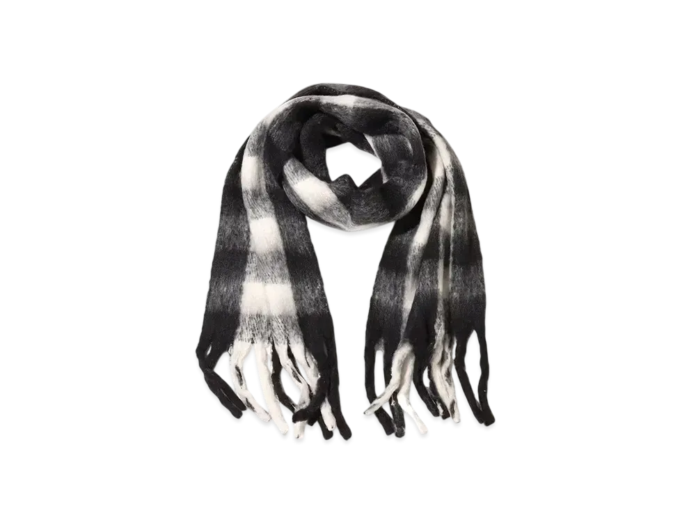 atmos pink Check Scarf "Black"