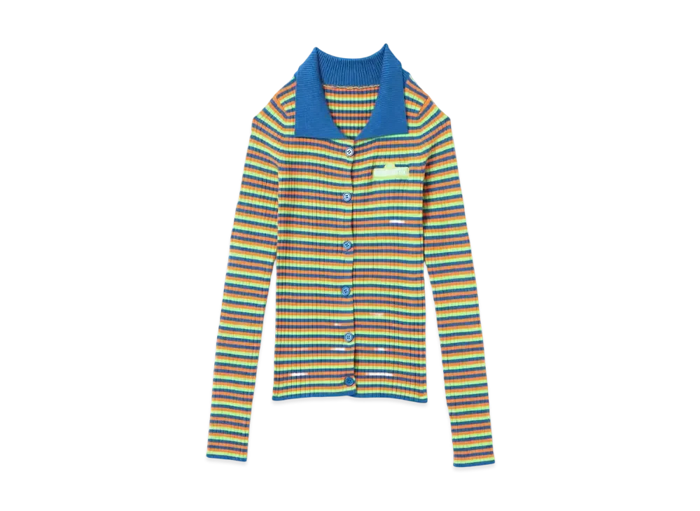 atmos pink Meets Sesame Street Border Knit Tops "Blue/Green"