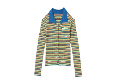 atmos pink Meets Sesame Street Border Knit Tops "Blue/Green"