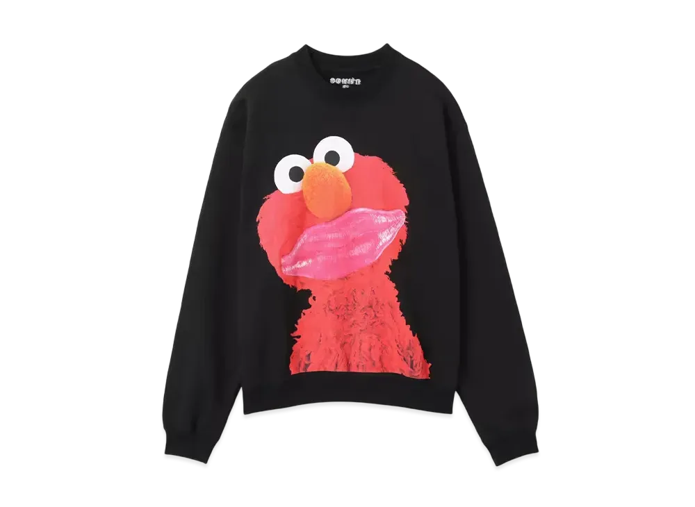 atmos pink Meets Sesame Street Character Sweatshirt "Black"