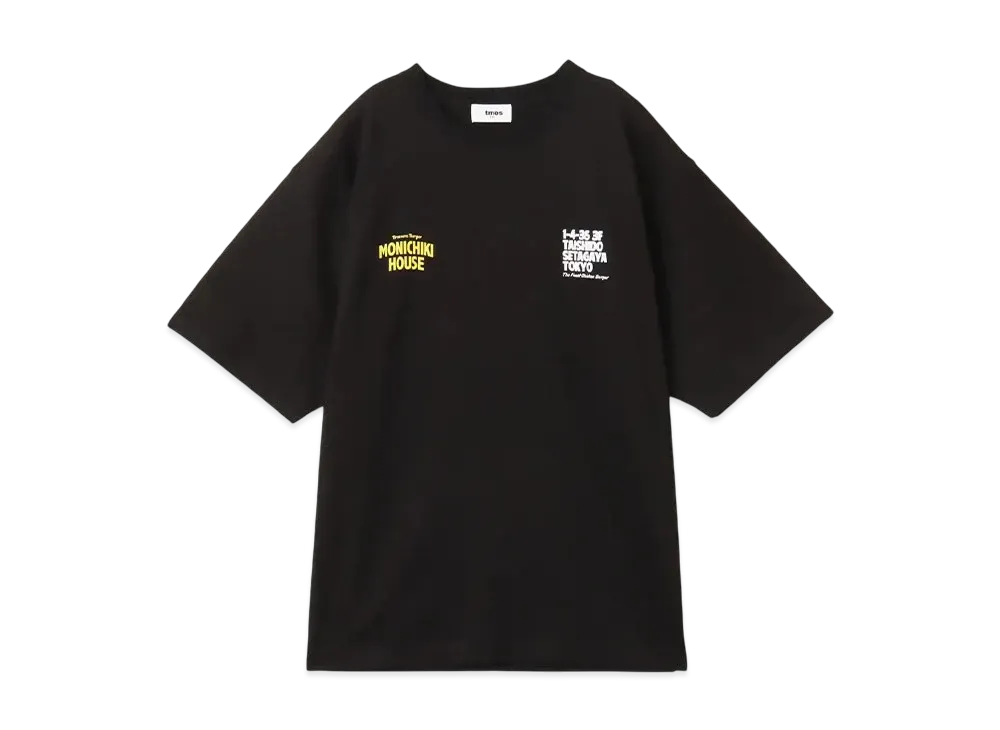 atmos pink x MONICHIKI HOUSE Address T-Shirt "Black"