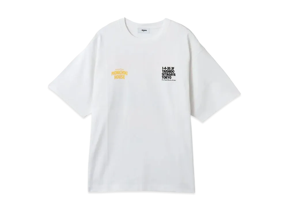 atmos pink x MONICHIKI HOUSE Address T-Shirt "White"