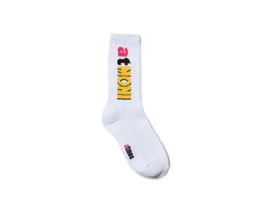 atmos pink x MONICHIKI HOUSE Atmoni Chiken Socks "White"