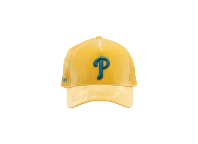 atmos x NEW ERA Exclusive 9FORTY Philadelphia Phillies Velvet "Yellow"