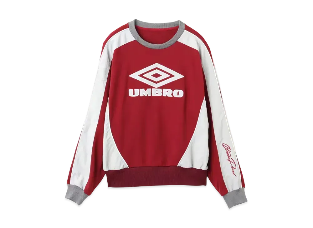 atmos pink x UMBRO Sweat Top "Burgundy"