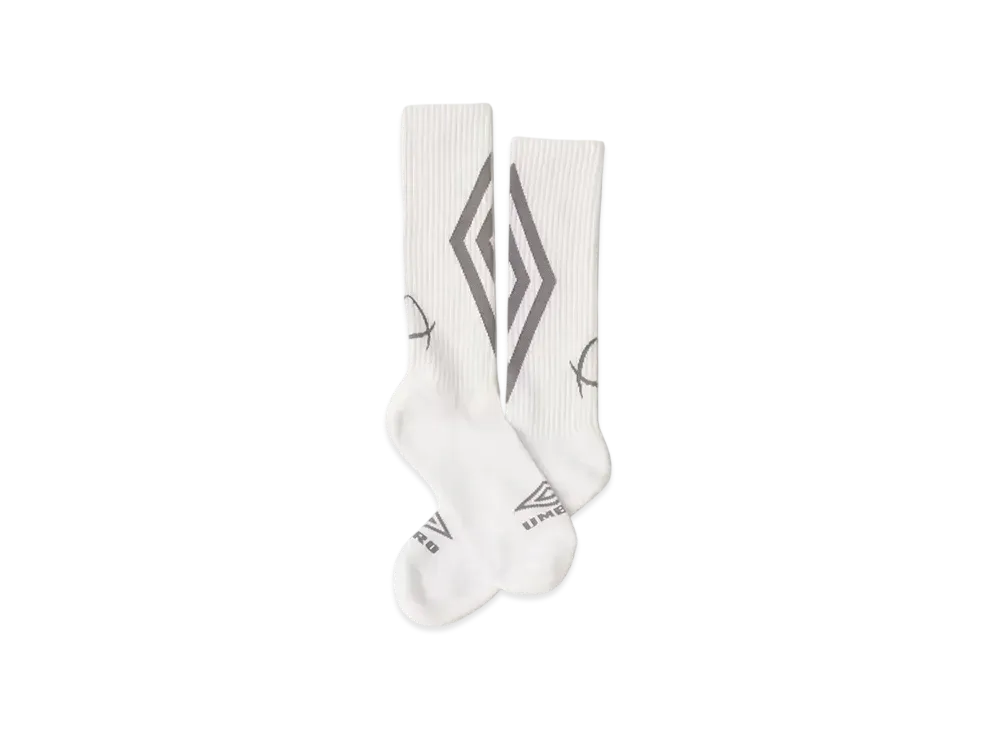 atmos x UMBRO Acquard Logo Socks "White"